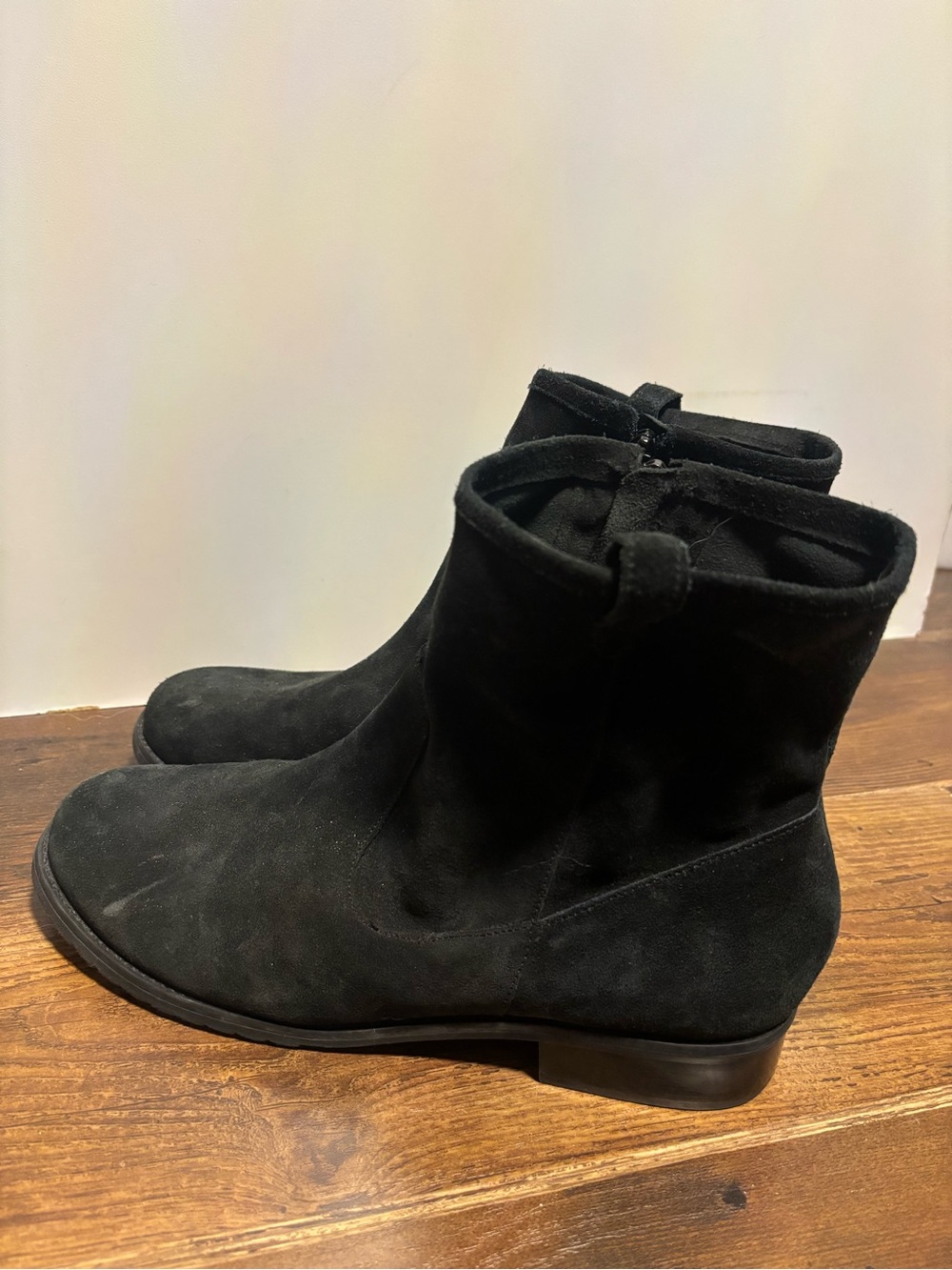 Women's Black Suede Ankle Boots